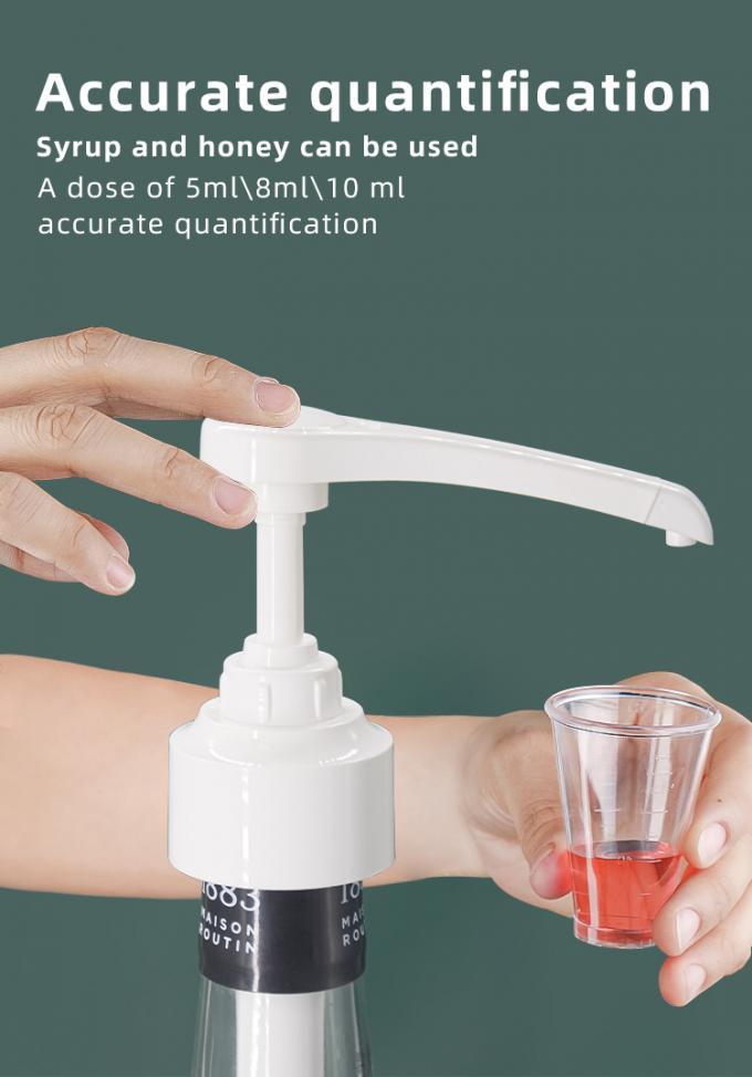 BPA Free Universal Closure Large Head Honey Syrup Dispensing Pump 5ml 8ml 10ml 0