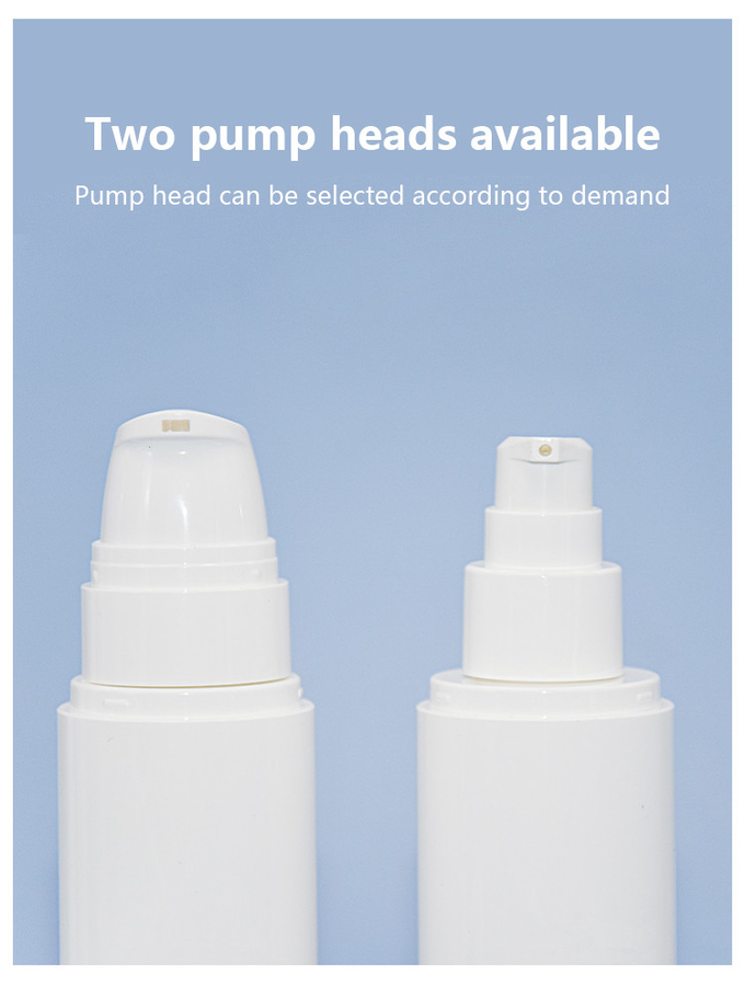 PCR Airless Pump Bottles Two Type Head 60ml 80ml 100ml 120ml 1