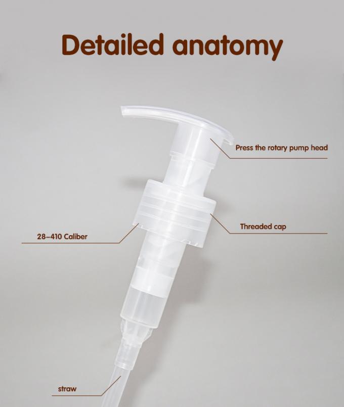 BPA Free Mono All Plastic Lotion Dispensing 28-410 2cc Dosage PCR Solutions Pump 2