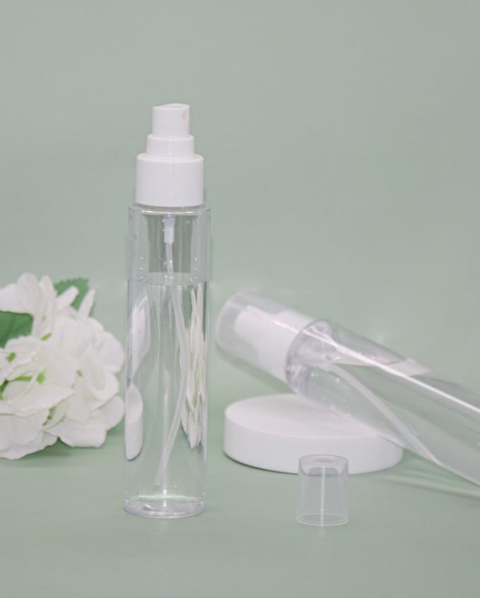 Custom Fine Mist 100ml Cosmetic Spray Bottle PET Makeup Setting Packaging Container 0