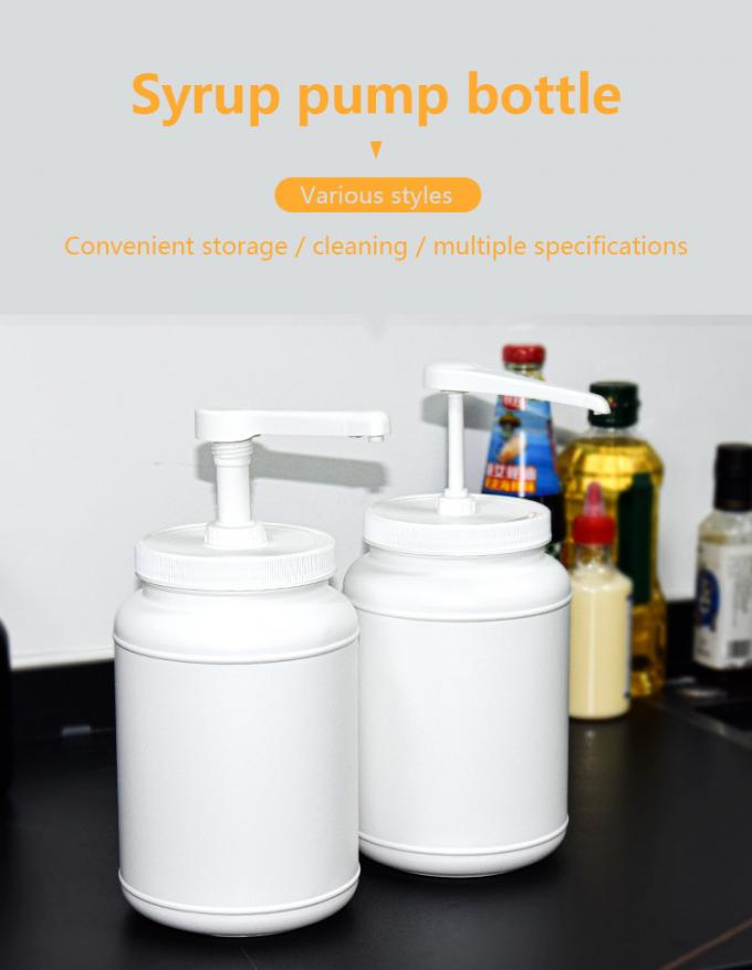 2500ml PE Container Sauce Honey Syrup Pump Dispenser Leak Proof For Kitchen 2