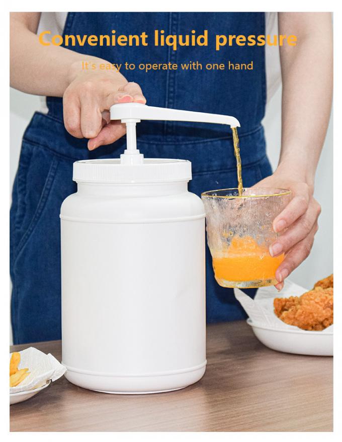 2500ml PE Container Sauce Honey Syrup Pump Dispenser Leak Proof For Kitchen 1