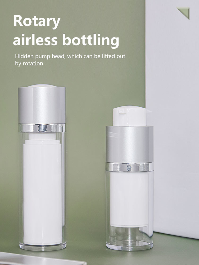 Refillable Airless Pump Bottle Empty Lotion Travel Pump Bottles Dispenser Sample 3