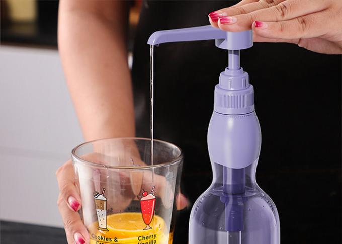 Round Push-Head Dispenser Pump For Food Syrup 3