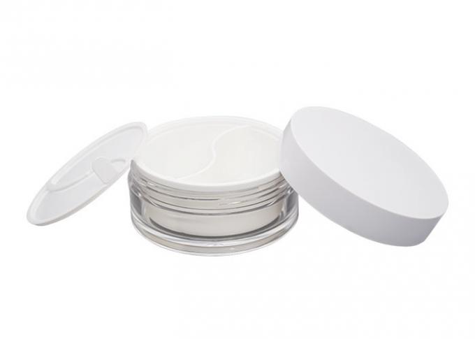 Plastic 2 Double Separate Parts OD 93mm Cosmetic Cream Containers Day And Night 0