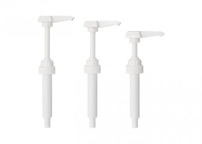 Square Head Syrup Sauce Dispenser Pump PP White 5ml 8ml 10ml Output 1