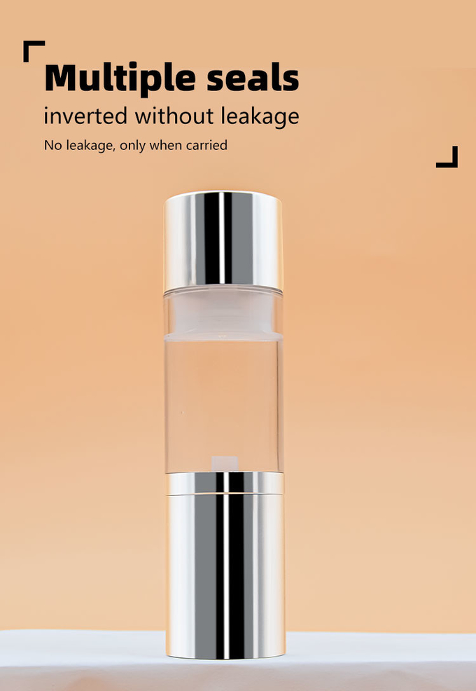 Custom Color AS Airless Spray Pump Bottle Skincare Cosmetic Packaging 15 30 50 80 100 120ml Mist Airless Container 1