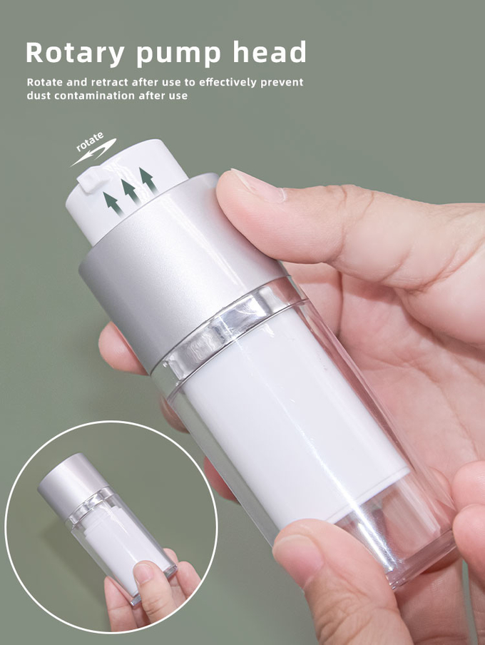 15/30/50ml Customized Color and Customized Logo Skin care packaging Acrylic Airless Bottle 0