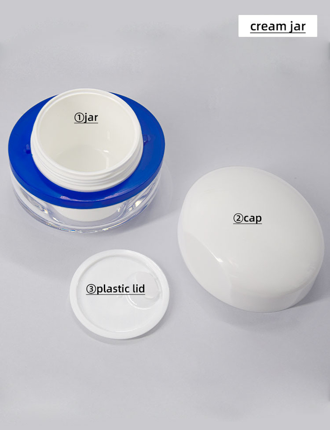 White and Red PETG 25g 45g Cream Jar 30ml 50ml 80ml 100ml 120ml Lotion Bottle Skincare Kit Set 0