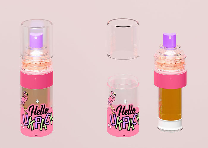 30ml/50ml Dual-Chamber Airless Spray Bottle&ndash; Fine Mist, Long-Lasting Freshness, Instant Application