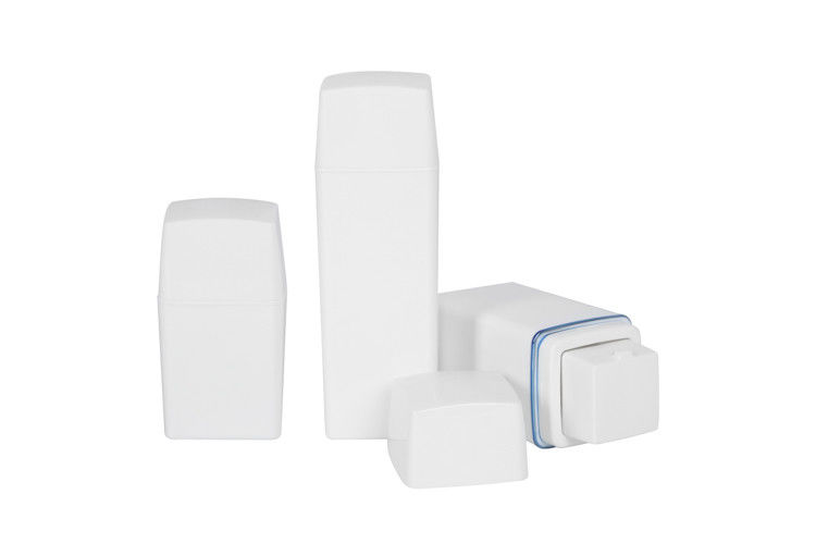 15ml 30ml 50ml Square Airless Pump Bottles For Cosmetics