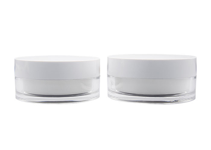 Plastic 2 Double Separate Parts OD 93mm Cosmetic Cream Containers Day And Night