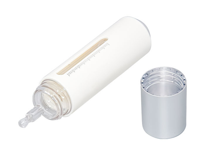 Empty Rose Gold Unique White CBD Cosmetic Luxury Skincare Hair 15ml Push Button Plastic Luxury Eye Face Dropper bottle