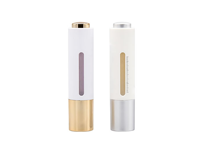 Empty Rose Gold Unique White CBD Cosmetic Luxury Skincare Hair 15ml Push Button Plastic Luxury Eye Face Dropper bottle