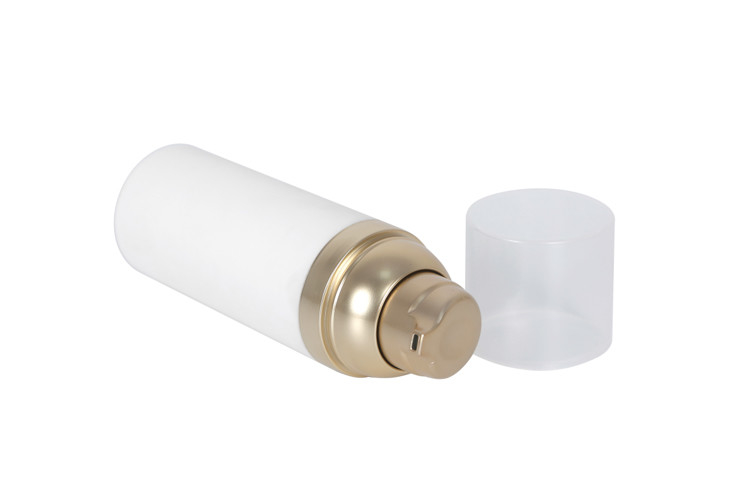 PP airless pump bottle 30ml 50ml 75ml Airless Dispenser Bottle With Clear Over-Cap