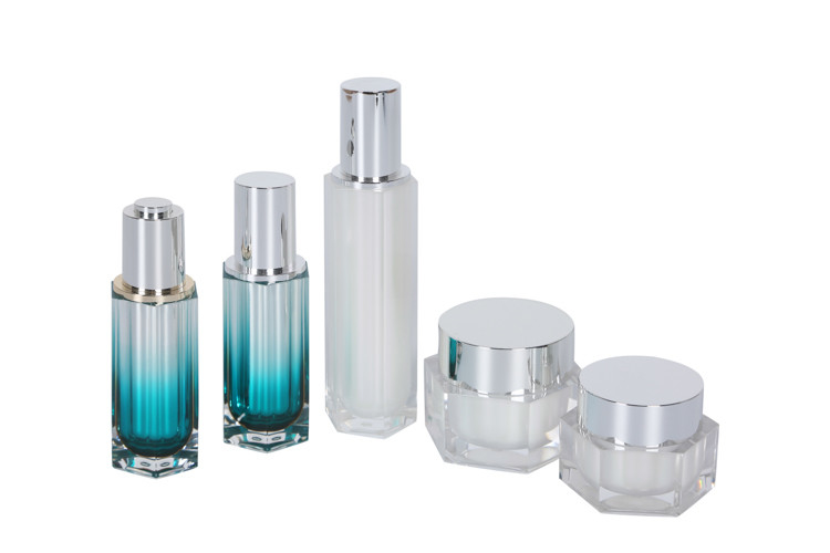 7pcs Cosmetic Dropper Bottle 50ml For Lotion Packaging Set